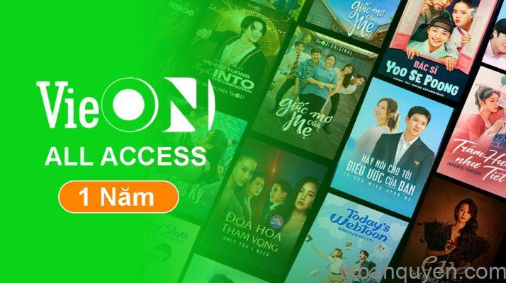 vieon all access tkbanquyen